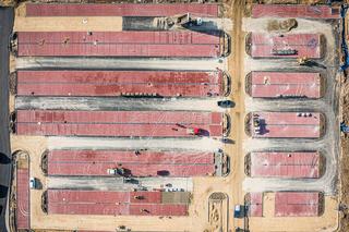 Budowa nowego parkingu przy lotnisku w Pyrzowicach - LUTY 2024