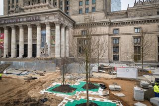 Plac Centralny w budowie (styczeń 2025)