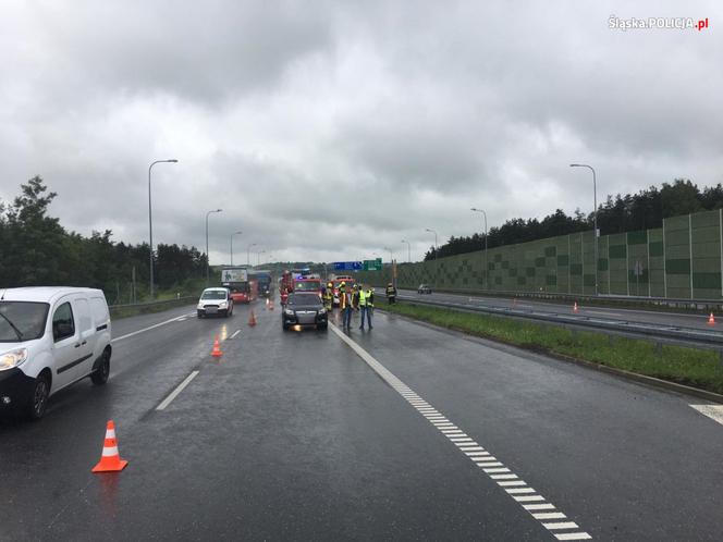 Śląskie: Drastyczne sceny na A1! Wyszedł z samochodu po wypadku i został ROZJECHANY