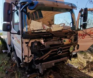 Wypadek w Giżycach. Jedna ofiara śmiertelna, dwie osoby ranne