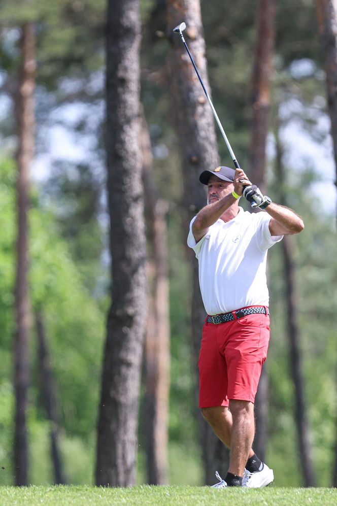 Michał Probierz na polu golfowym