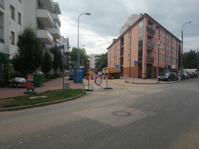 Remont na ul. Błonie w Siedlcach