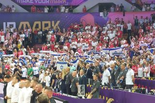 Polska – Izrael: Przeraźliwe gwizdy podczas hymnu Izraela. Gorące sceny w katowickim Spodku [WIDEO]