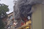 Pożar na Waryńskiego w Łodzi