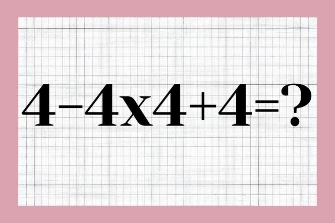 Równanie z 4. klasy matematyki sprawia trudność dorosłym.
