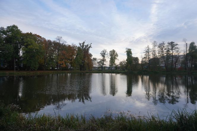 Park Lubomirskich w Białymstoku jesienią 