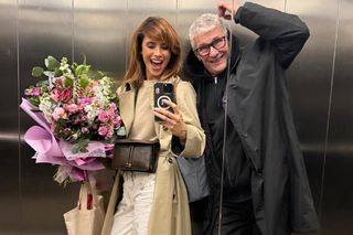 M jak miłość. Kama (Michalina Sosna), stryj Erwin (Andrzej Dopierała) na planie