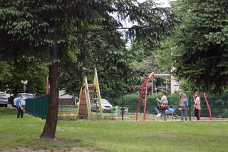 Plac zabaw w Libiążu na którym doszlo do próby uprowadzenia 7 latka