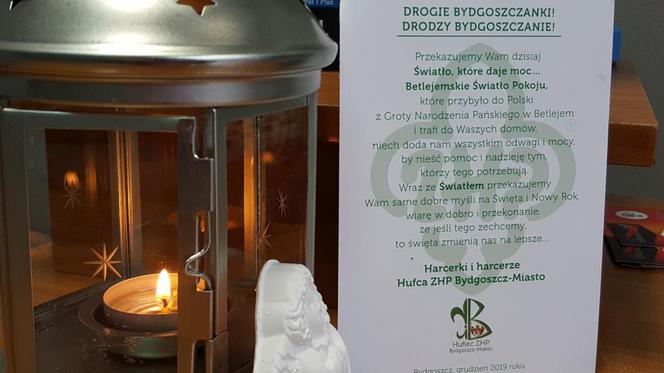 Do Bydgoszczy dotarło Światełko Betlejemskie
