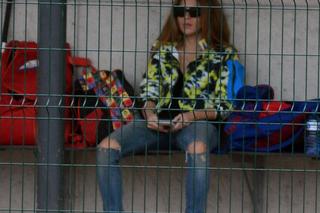 Shakira i Pique na meczu syna