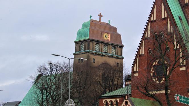 Zegar na wieży Sanktuarium NSPJ w Szczecinie