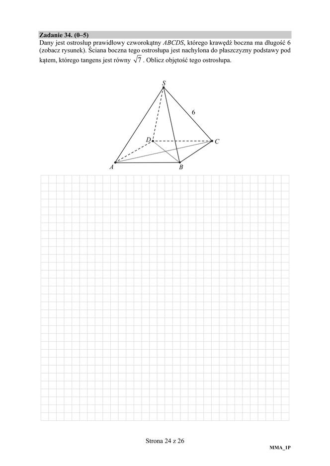 Matura 2020 ARKUSZE CKE z matematyki POZIOM PODSTAWOWY [9.06.2020]