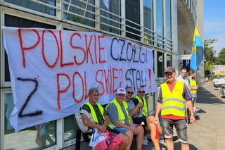 Pikieta górników i hutników w Warszawie (28.08.2025)