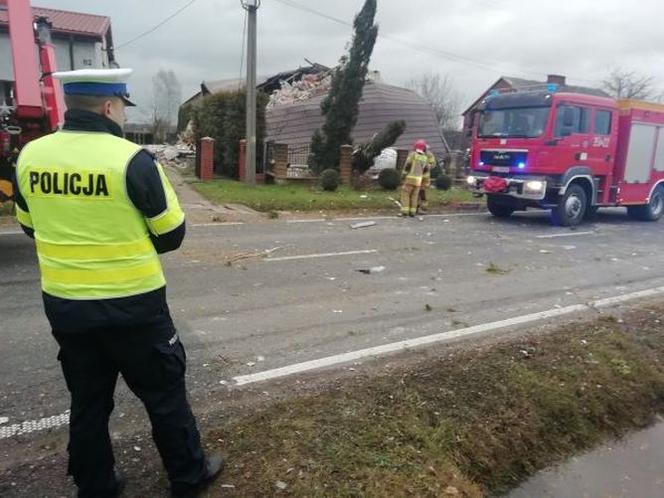 Wybuch gazu koło Sieradza. Są ranni
