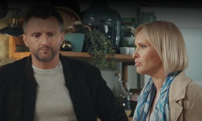 M jak miłość odc. 1876. Dorota (Iwona Rejzner), Bartek (Arkadiusz Smoleński)