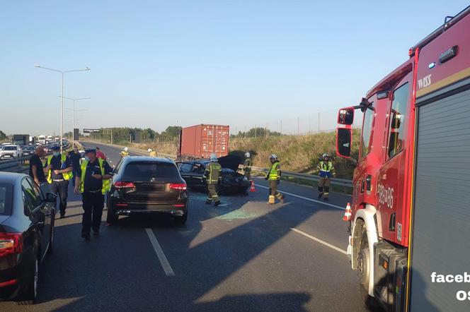 Wypadek na trasie S8: Duże utrudnienia w kierunku Warszawy