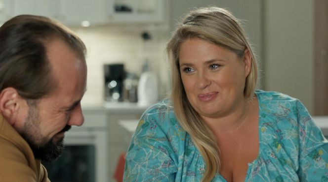 Barwy szczęścia, odcinek 3132. Borys (Jakub Wieczorek), Aldona (Elżbieta Romanowska