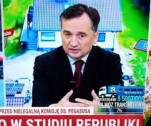 Zbigniew Ziobro w studio TV Republika