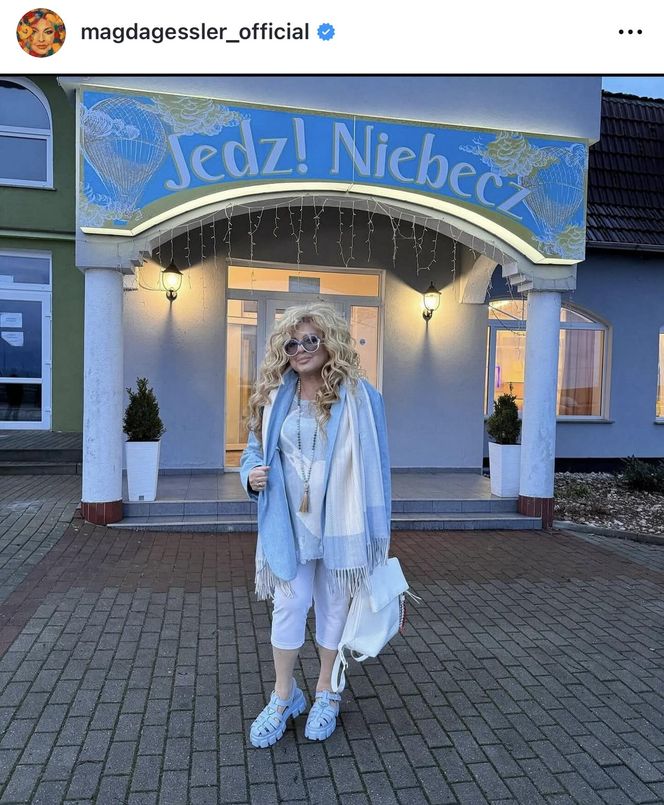 Magda Gessler w luksusowych sandałach ukrywa haluksy