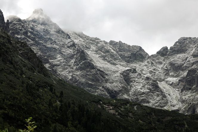 Śnieg w Tatrach w sierpniu