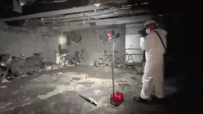 Policjanci pokazali jak wygląda wnętrze spalonego budynku w Ząbkach. Wstrząsające obrazki