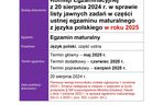 Matura 2025 - pytania jawne język polski część ustna