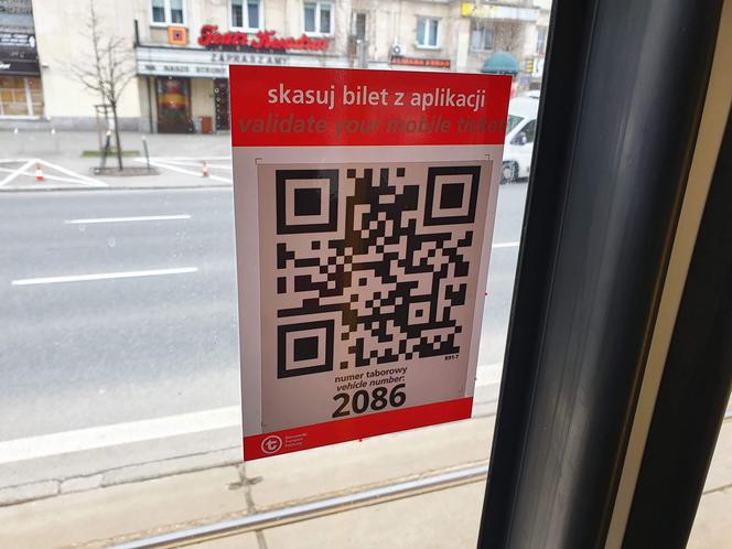 Kod QR do skasowania biletu z aplikacji