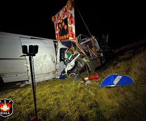 Wypadek na autostradzie A1 w Szarlejce