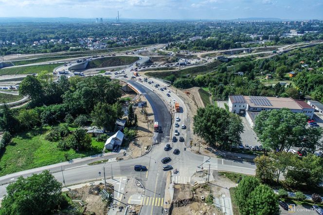 Węzeł Mistrzejowice - budowa. Zobacz jak powstaje jeden z najbardziej skomplikowanych obiektów na S7