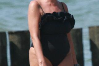 Seksi Anna Korcz na plaży