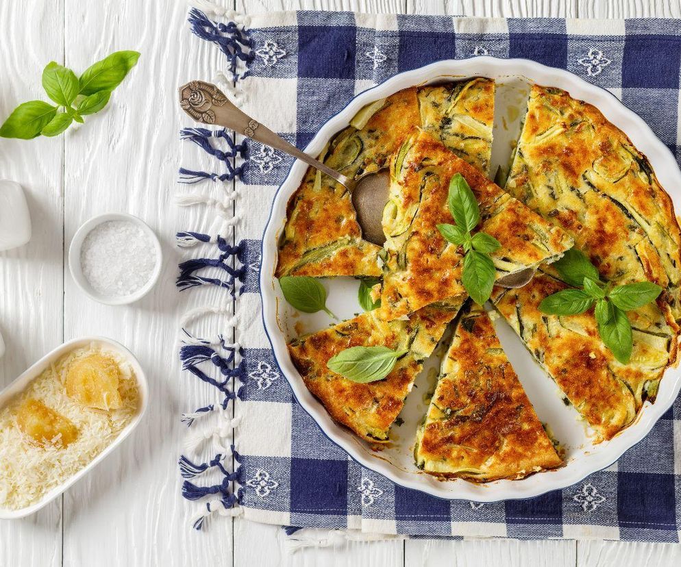 tarta z cukinią bez spodu
