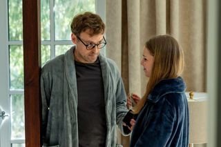 M jak miłość odc. 1868. Dariusz Hoffman (Mateusz Rusin), Sara (Nadia Smyczek)