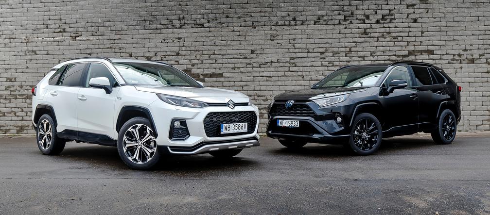 Suzuki Across Plug-in Hybrid i-AWD e-CVT Elegance & Toyota RAV4 Hybrid i-AWD e-CVT Black Edition by JBL