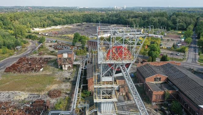Likwidacja kopalni Makoszowy. Zdjęcia z drona