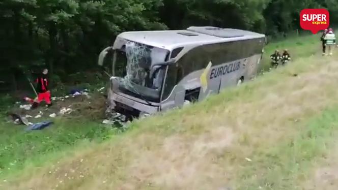 Jankowice Wielkie. Wypadek ukraińskiego autokaru na A4