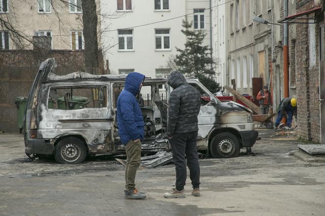 Podpalenie na ul.Łochowskiej