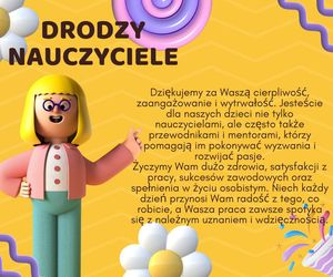 Życzenia od rady rodziców na Dzień Nauczyciela