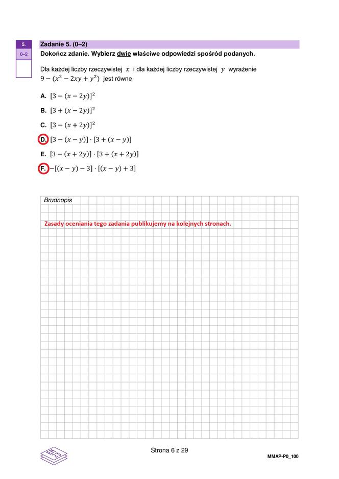 Matura próbna 2023: Matematyka. Oficjalne odpowiedzi CKE