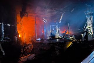 Pożar hali na Białołęce (31.03.2025)