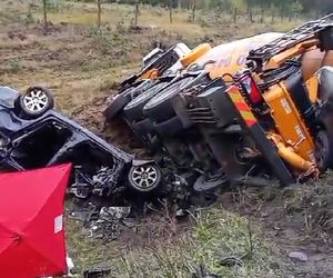   Purdka. Tragiczny wypadek na trasie Olsztyn - Szczytno