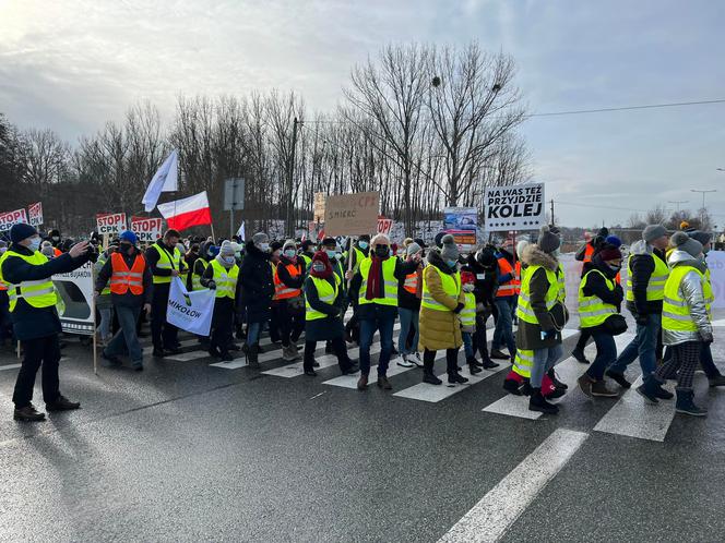 Protest przeciwko CPK