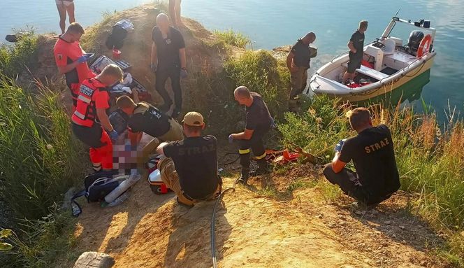 Tragedia nad zbiornikiem Wapienniki. 24-latek nie żyje