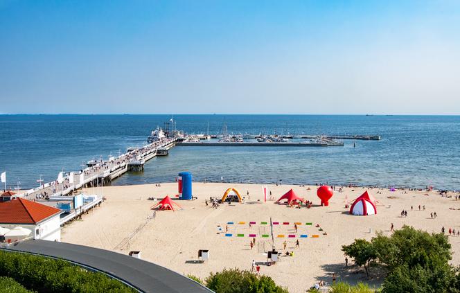Plaża Sopot koło mola
