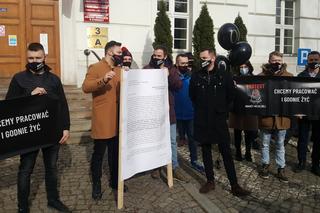 Protest branży weselnej w Bydgoszczy