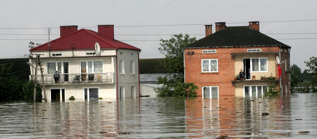 Powódź, podkarpacie - powiat tarnobrzeski, wioski Sokolniki i Trześń