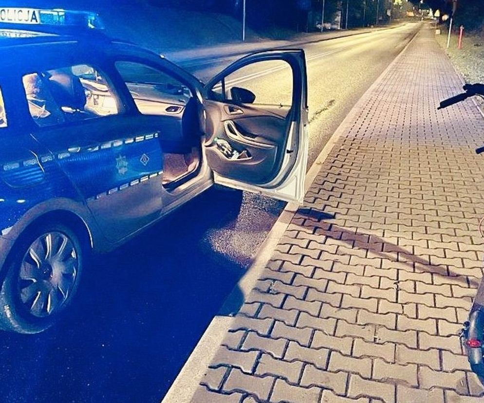 Zatrzymani nietrzeźwi na hulajnodze