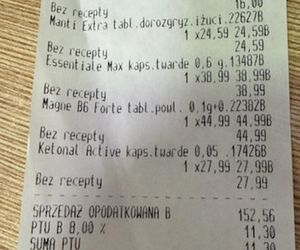 Paragony grozy z turystycznych aptek