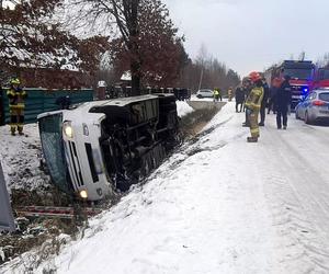 Wypadek busa w Trześni