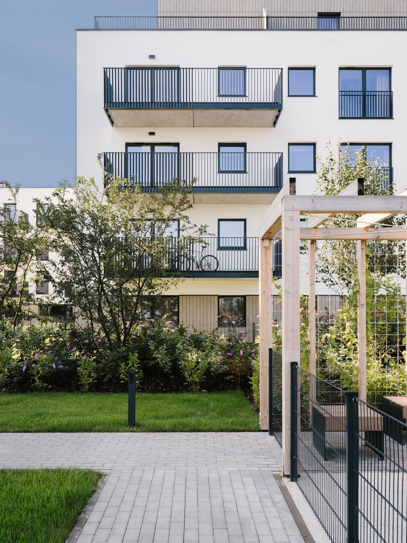 Fragment elewacji budynku korytarzowego