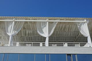 Zasłony na balkon.
